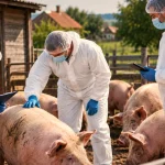 În Veseud, cinci porci au fost sacrificați din cauza pestei porcine africane