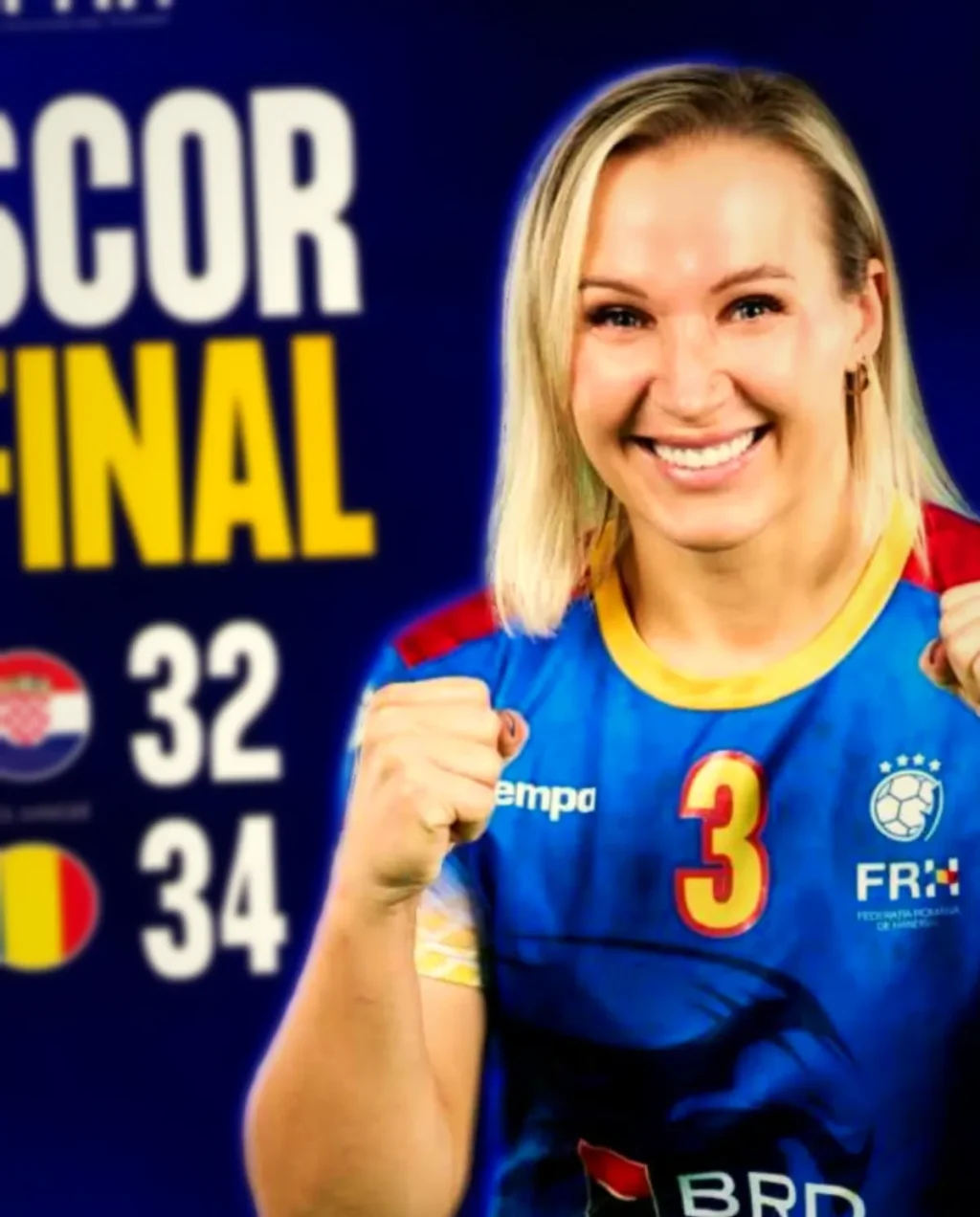 Naționala feminină de handbal a României a câștigat 34-32 împotriva Croației